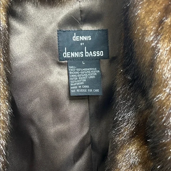 Dennis Basso Rich Brown Teddy Jacket - Picture 2 of 5